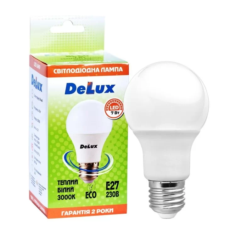 Светодиодная лампа DELUX BL 60 7Вт 4100K 220В E27 цена 38грн - фотография 2