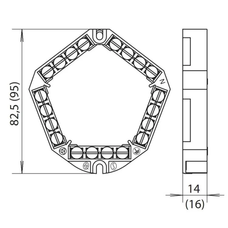 Клемна колодка SEZ 6304-10 (6304-10) ціна 110грн - фотографія 2