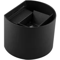 Світлодіодний настінний архітектурний світильник DH013 6W 3000K IP54 чорний круглий 6161 Feron