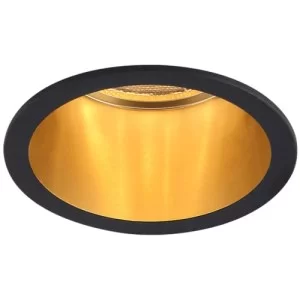 Точковий врізний світильник DL6003 50W MR16 GU5.3 круг чорний-золото 6144 Feron