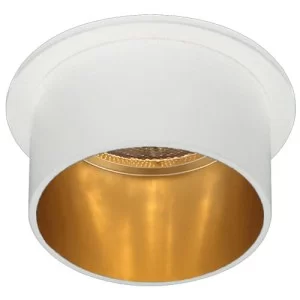 Точковий врізний світильник DL6005 50W MR16 GU5.3 круг білий-золото 6147 Feron