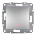 Механізм кнопки з підсвічуванням алюмінію EPH1600161 Schneider Electric Asfora