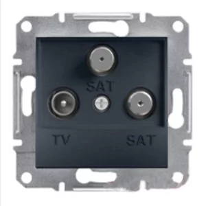 Механізм розетки TV/SAT/SAT конечной антрацит EPH3600171 Schneider Electric Asfora