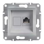 Механизм розетки компьютерной RJ45 категории 6 UTP алюминий EPH4700161 Schneider Electric Asfora