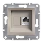 Механізм розетки комп'ютерної RJ45 категорії 6 бронза UTP EPH4700169 Schneider Electric Asfora
