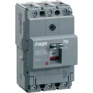 Силовий автоматичний вимикач 50А 18kA 3 полюса HDA050L x160 Hager