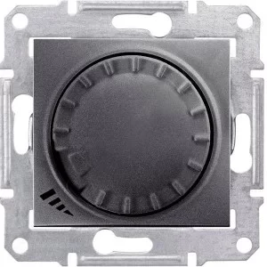 Механізм диммера (для LED) проходного емкостного поворотно-нажимного 4-400W графіт SDN2201270 Schneider Electric Sedna