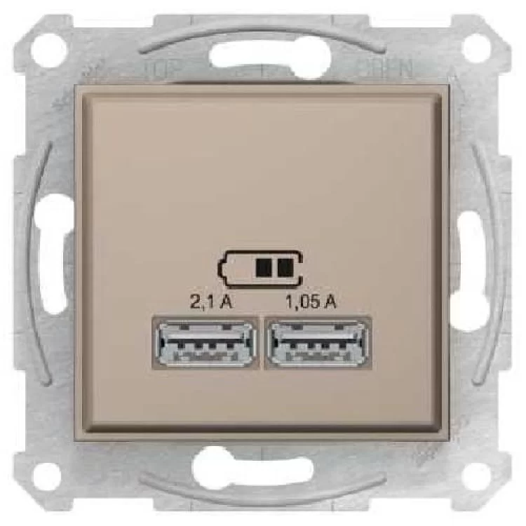 Механизм USB-розетки 2,1A 10,5W титан SDN2710268 Schneider Electric Sedna