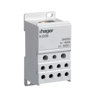 Блок разветвительный Hager 400A (вход 1х150мм2; выход 2х25х16мм2+4х10мм2)