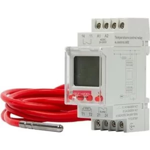 Одноканальное реле контроля температуры e.control.h02 с внешним датчиком температуры 16А DIN-рейка i0310017 E.NEXT