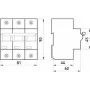 Автоматический выключатель 63A 15kA 3 полюса тип D e.industrial.mcb.150.3.D63 i0630009 E-next