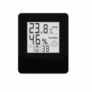 Термо-гігрометр цифровий з годинником Склоприлад Т-17