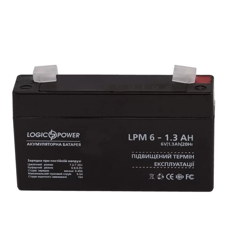 Аккумулятор AGM LPM 6-1.3 AH цена 178грн - фотография 2