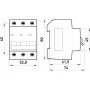 Автоматичний вимикач 50A 6kA 3 полюса тип B e.mcb.pro.60.3.B50 p041031 E.NEXT