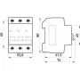 Автоматический выключатель 25A 4,5kA 3 полюса тип C e.mcb.stand.45.3.C25 s002033 E.NEXT