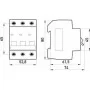 Автоматичний вимикач 25A 4,5kA 3 полюси тип C e.mcb.stand.45.3.C25 s002033 E-next