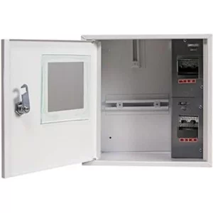 Шкаф для электросчетчика металлический на 4 модуля e.mbox.stand.n.f1.04.z накладний IP30 s0100003 E.NEXT