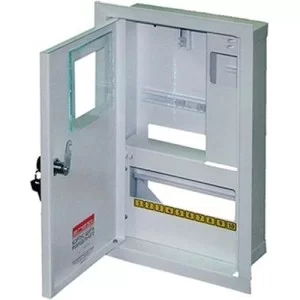 Шкаф для электросчетчика металлический на 10 модулей e.mbox.stand.w.f1.10.z вмонтированный IP30 s0100016 E.NEXT