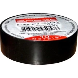 Ізоляційна стрічка чорна e.tape.stand.10.black 10м s022006 E.NEXT
