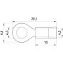 Ізольований мідний наконечник e.terminal.stand.rv1.1,25.4.red 0,5-1,5мм.кв. червоний 100шт s1036001 E.NEXT