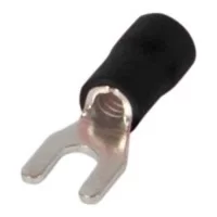 Изолированный наконечник вилочный медный e.terminal.stand.sv.5,5.8.black 4-6мм.кв. черный 100шт s2036052 E.NEXT