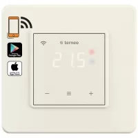Терморегулятор для теплого пола Terneo sx слоновая кость программируемый сенсорный