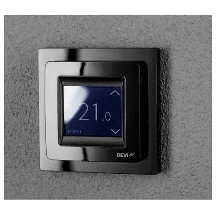 Терморегулятор комбінований для теплої підлоги Devi DEVIreg Touch Black (140F1069) ціна 6 124грн - фотографія 2