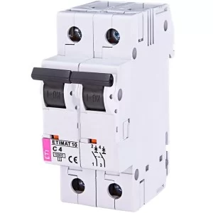 Автоматичний вимикач ETIMAT 10 2p C 4A ETI