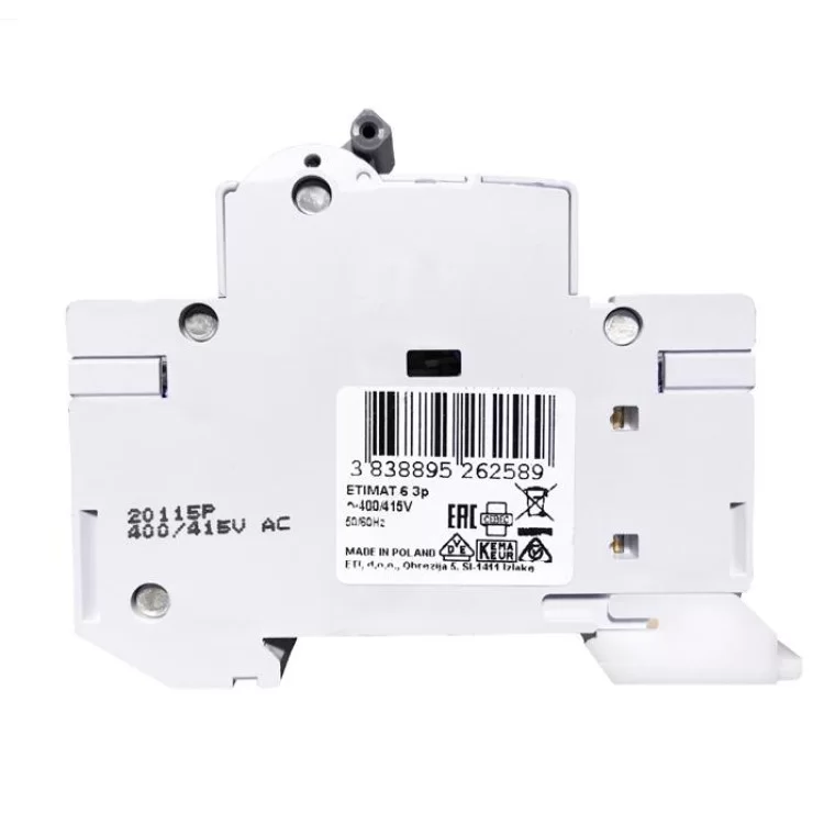Автоматичний вимикач ETIMAT 6 3p C 0,5A ETI ціна 956грн - фотографія 2
