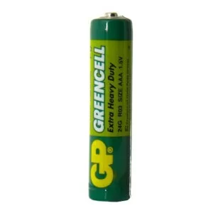 Батарейка солевая AAA, R03 1,5 В Greencell GP