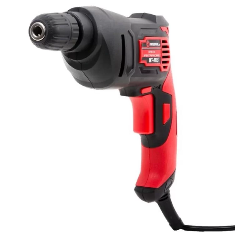 Дриль 500 Вт, 0-2400 об/хв, 1.0-10 мм, самозатискний патрон, реверс Intertool WT-0115 - фотографія 2