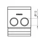 Распределительный блок ETI 001102411 EDBM-1/PE (160А 1x4-50; 3x2.5-25; 4x2.5-16)