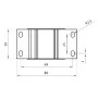 Розподільний блок ETI 001102411 EDBM-1/PE (160А 1x4-50; 3x2.5-25; 4x2.5-16)