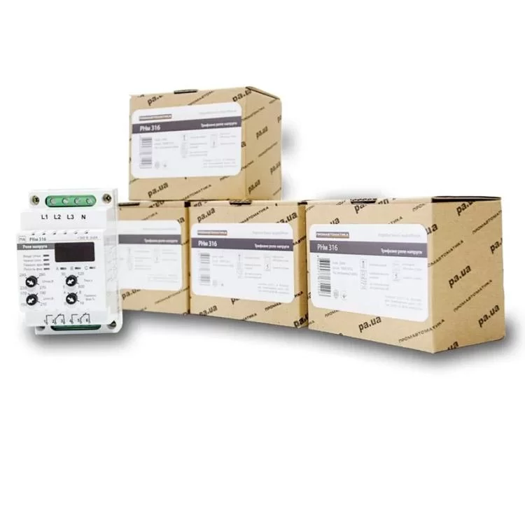 Реле напруги Промавтоматика 16А DIN РНм 316 - фотографія 2