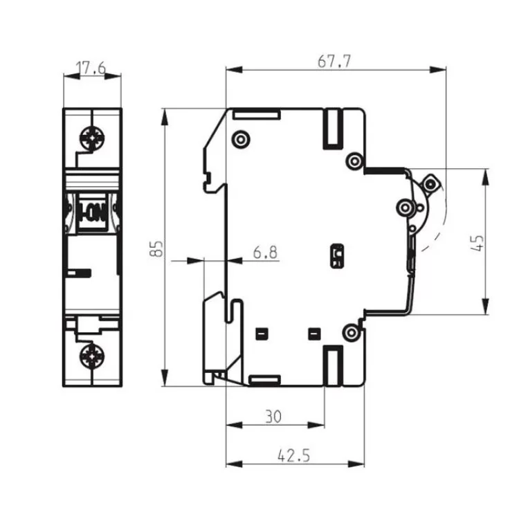продаємо Автоматичний вимикач ETI ETIMAT 6 1 Р 32A Тип C (2141519) в Україні - фото 4