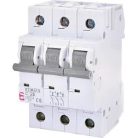 Автоматичний вимикач ETI ETIMAT 6 3 P 25A Тип C (2145518)