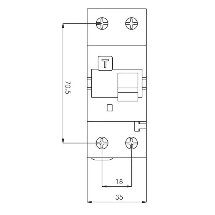 в продажу Диференціальний автомат ETI 002173101 KZS-2M B 6/0.03 тип AC (10kA) - фото 3