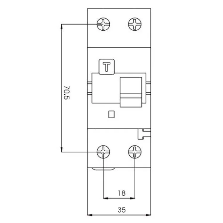 продаем Дифференциальный автоматический выключатель KZS-2M 25A B 30mA ETI в Украине - фото 4