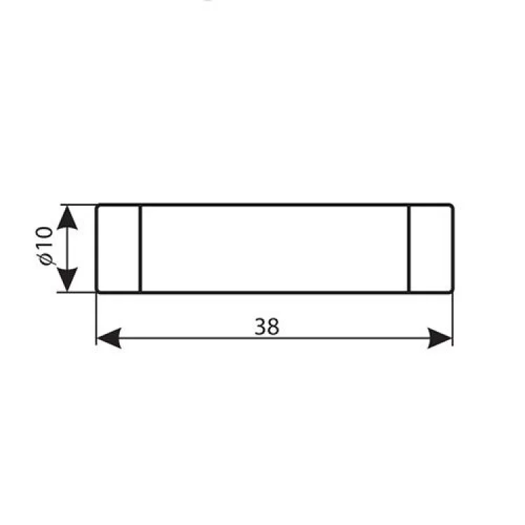 Предохранитель цилиндрический CH10x38 AM 10A ETI - фотография 2