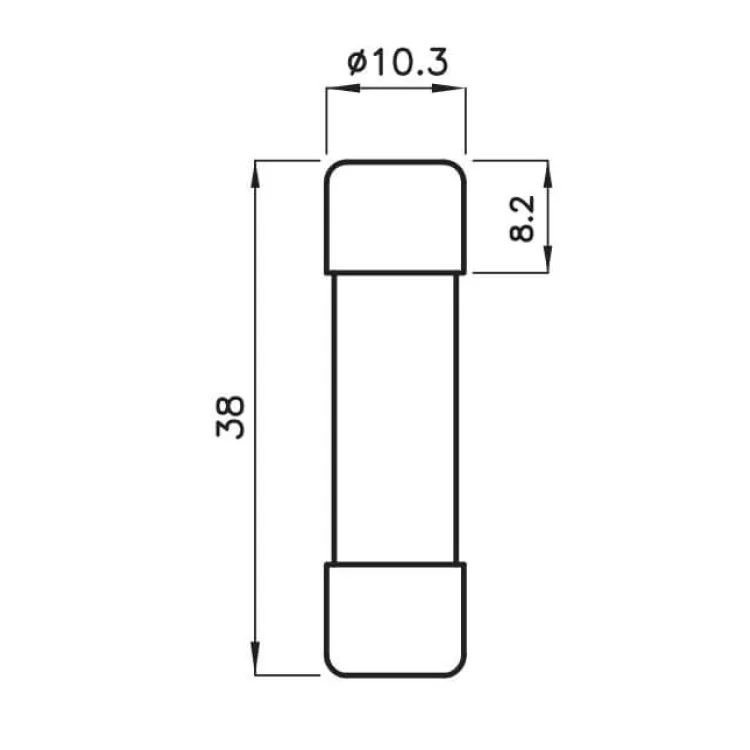 в продаже Предохранитель ETI 002625081 CH 10x38 gPV 16A 1000V (30kA) - фото 3