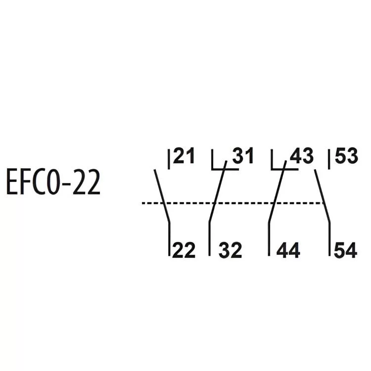 Блок контакт ETI 004641524 EFC0-22 (2NO+2NC) ціна 537грн - фотографія 2