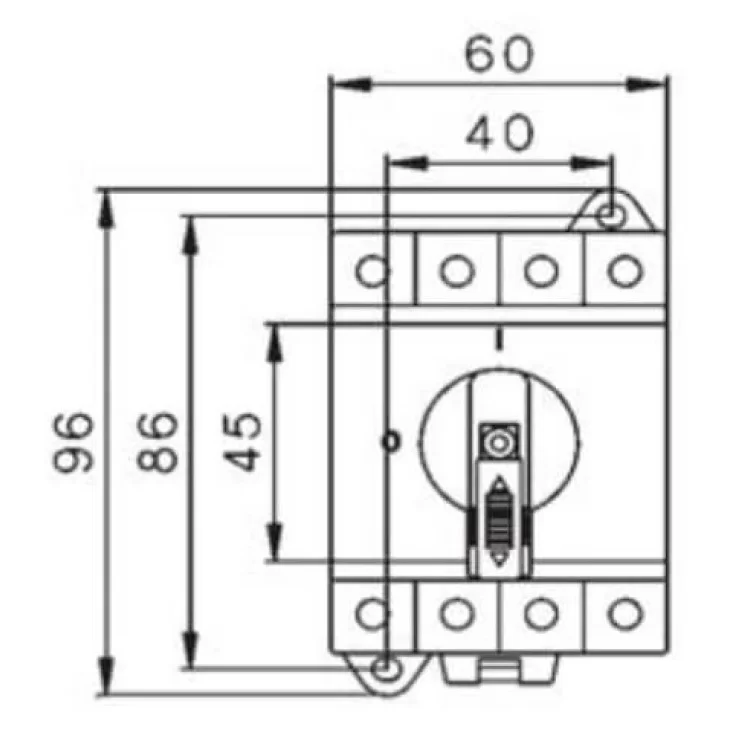в продажу Вимикач навантаження ETI 004660064 LS 25 SMA A4 4р "1-0" 25A 1000V DC - фото 3
