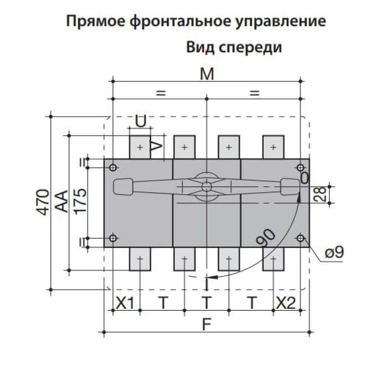 продаємо Вимикач навантаження ETI 004661457 LBS 3P 1600 (1-0 1600А) в Україні - фото 4