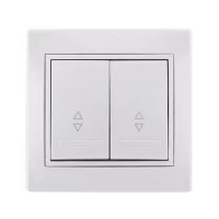 2-клавишный проходной выключатель Lezard Mira Белый (701-0202-106)