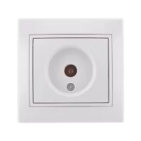 ТВ-розетка Lezard Mira прохідна 1,5 дБ Біла (701-0202-129)