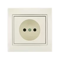 Розетка без заземления Lezard Mira Крем (701-0303-121В)