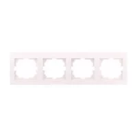 Четверна рамка Lezard Deriy горизонтальна Біла (702-0200-149)