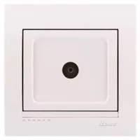 ТВ-розетка Lezard Deriy прохідна 1,5 дБ Біла (702-0202-129)