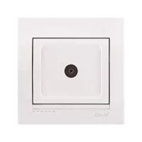 ТВ-розетка Lezard Deriy конечная 1,5 дБ Белая (702-0202-130)