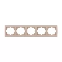 П'ятірна рамка Lezard Deriy горизонтальна Крем (702-0300-150)